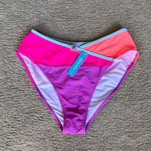 Vibrant Pink and Purple Bikini Bottoms